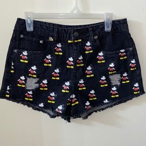 NWT Forever 21 Disney Mickey Mouse Shorts Size 29